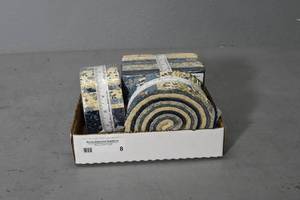 lot 8 image: Moda 21 fat qtrs, 2 jelly rolls