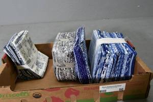 lot 50 image: Blue fat quarters