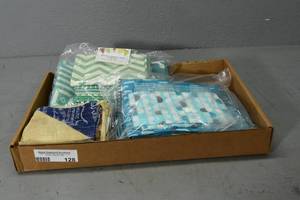 lot 128 image: 3) Charm Squares, Green, Turqu