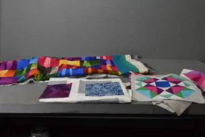 lot 140 image: 2) Unfinished Quilts