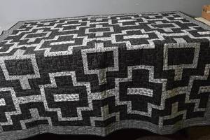 lot 150 image: Black & White Quilt 58 x 58