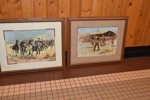 lot 11 image: Cowboy on the Range color prints