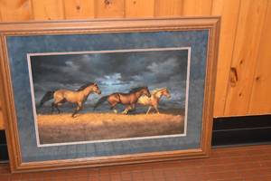 lot 20 image: Horses Cummings Framed and Matted