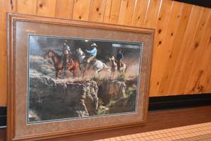 lot 22 image: Horse Riders Mark Swanson 47 x 35