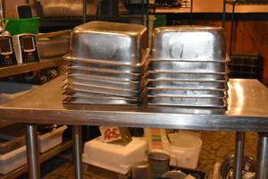 lot 201 image: 14) SS Inserts NSF 7 qts
