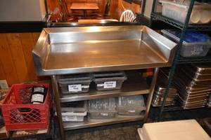 lot 220 image: SS work area, back splash on three sides