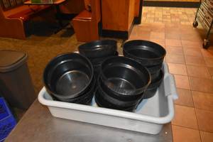 lot 230 image: 12) Carlisle NSF Salad bar inserts