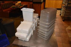 lot 245 image: 2) Stacks 7  clear plastic inserts plus 13