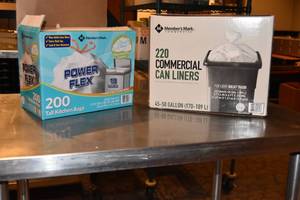 lot 278 image: Case of can liners & tall kitchen bags