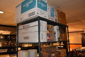 lot 288 image: Five shelf green rack 48 x 24 by 80 T