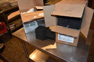 lot 305 image: Grill Pads, Particle box can liners