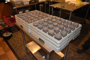 lot 325 image: 2) Racks plastic tumblers 50 ct