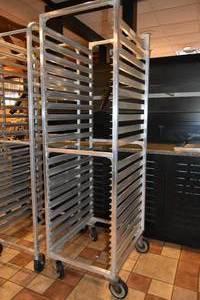 lot 363 image: Roller Sheet Rack holds  19) 18 x 26