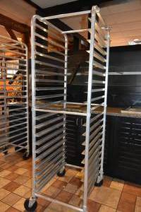 lot 364 image: Roller Sheet Rack holds  20) 18 x 26
