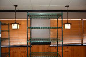 lot 369 image: Five shelf green rack 42W, 24D, 72T