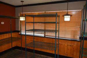 lot 368 image: Five shelf green rack 42W, 24D, 72T