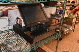 lot 373 image: NCR Cash register and receipt printer