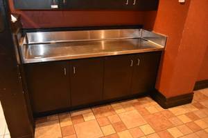 lot 19 image: Four Door Lower Cabinet SS Top