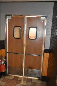 lot 22 image: 2) Double Swing doors Eliason