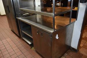 lot 44 image: SS Cabinet with top shelf