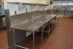 lot 52 image: SS Counter with sink step down