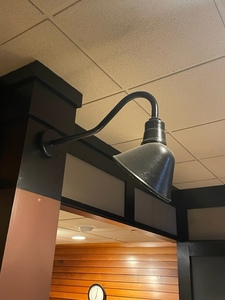 lot 66 image: Three Metal shade lights