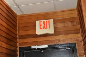 lot 78 image: EXIT sign above the North door