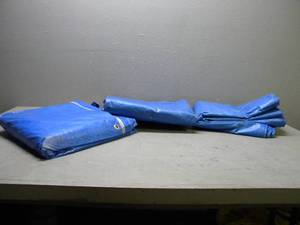 lot 55 image: 4 Blue Tarps, various sizes