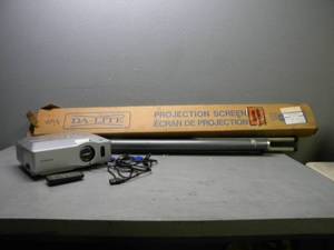 lot 75 image: Projector and 2 Screens