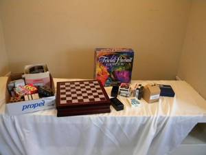 lot 6 image: Decks of cards, shuffler & games