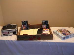 lot 24 image: Puzzle, legal pads, new cash box