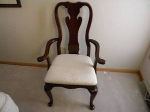 lot 88 image: Queen Anne style high back chair