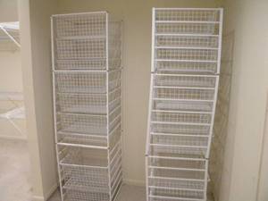 lot 108 image: Closet storage units-6 sections wdrawers