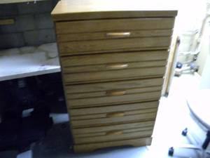lot 130 image: B-Five drawer chest of drawers