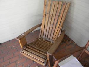 lot 165 image: P-Adirondak wood chair