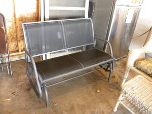 lot 216 image: G-Black Glider love seat