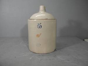 lot 3 image: 5 gal jug with wing & oval-chip