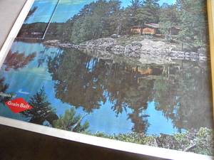 lot 44 image: Grain Belt Cabin on lake poster