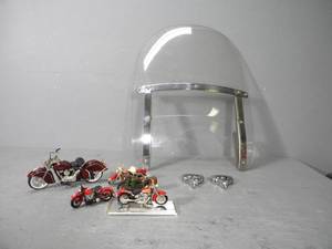 lot 52 image: Indian & Harley  models & Windshield