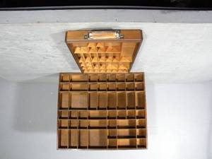 lot 67 image: Printers tray and shadowbox