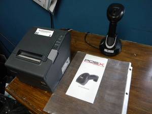 lot 5 image: Receipt Printer and Scanner wpaper rolls