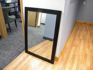 lot 68 image: Beveled edge framed mirror 29 x 41
