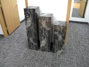 lot 71 image: 3) Marble Looking stands all 10 x 10, 1-42