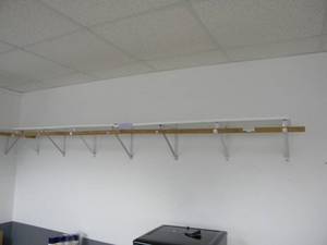lot 103 image: Wall mount shelf 98 with dowel stick