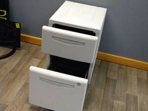 lot 126 image: Roller two drawer file cabinet