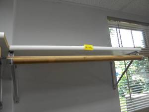 lot 132 image: Wall Shelf 30 x 11.25 with dowel & two brackets