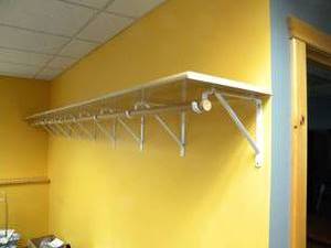 lot 142 image: Wall 10 bracket shelf 12 long x 15.5 