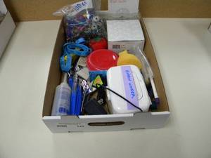 lot 145 image: Flat of pin cushions, rippers, needles & notions