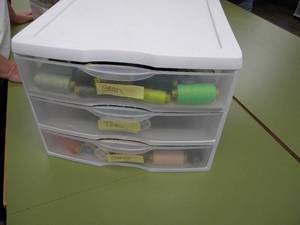 lot 194 image: Three drawers mostly Gutermann thread
