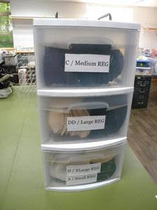 lot 224 image: Three drawers of bra cups many sizes